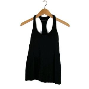 Trina Turk Recreation Sz. Small Workout Tank Top Racerback Built-in Bra Black
